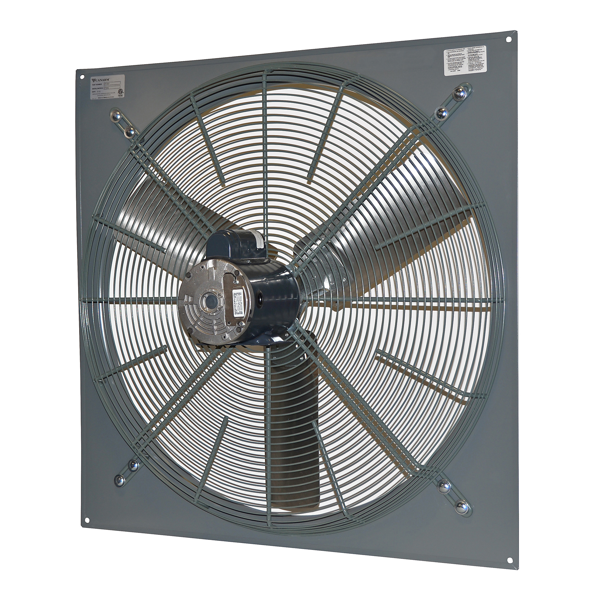 Canarm, P series Exhaust Panel Fan, Drive Type Direct, Fan Diameter 30 in, Air Delivery 8000 cfm, Model# P30-2